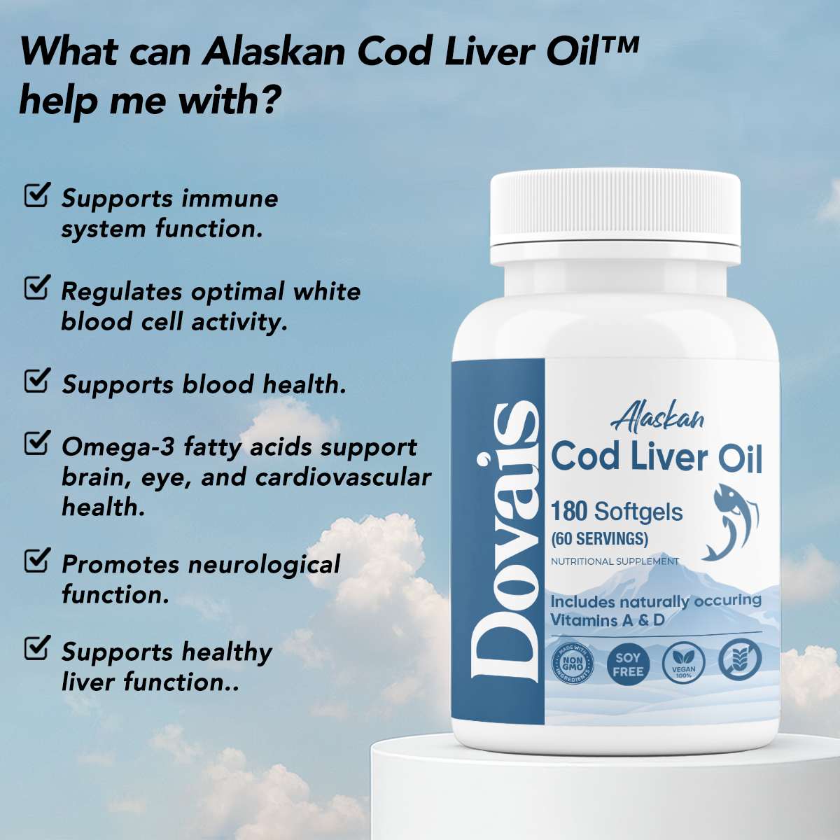 Dovais Alaskan Cod Liver Oil™