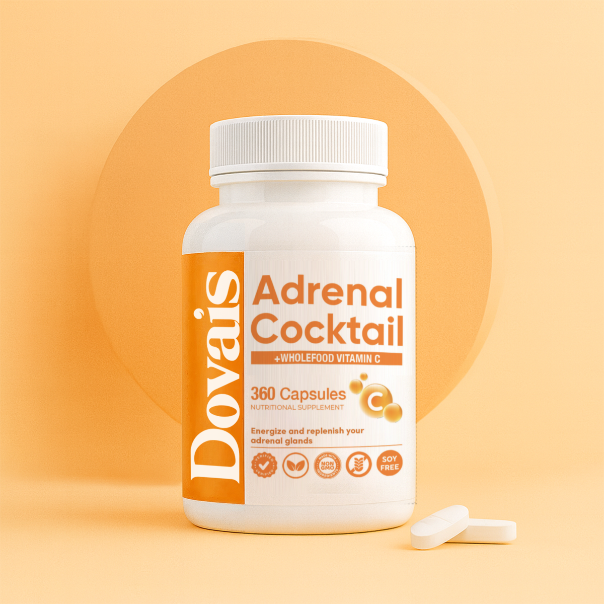 Dovais Adrenal Cocktail™ + Wholefood Vitamin C